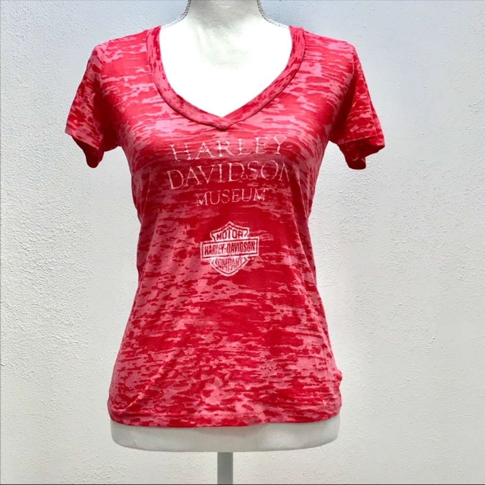 ~HARLEY DAVIDSON~  MUSEUM PINK CAMO T-shirt